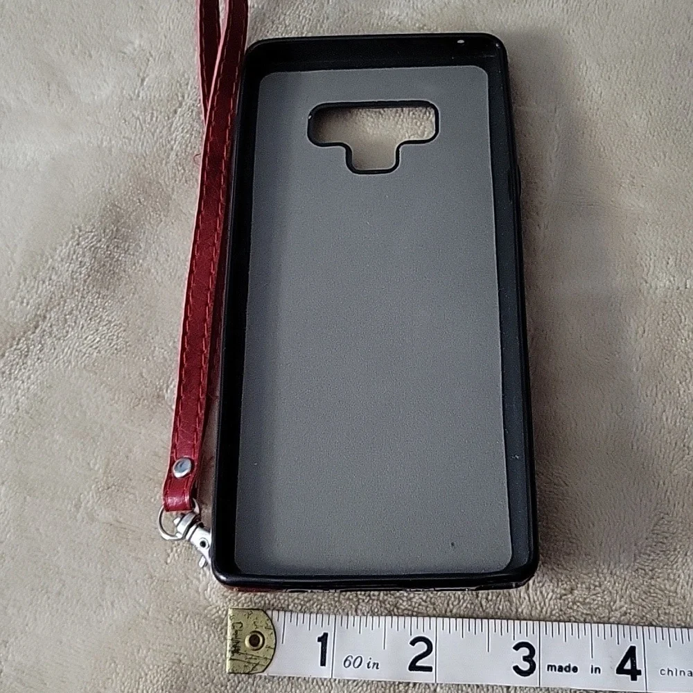 Set of 3 Faux Leather Wallet Phone Cases Compatible with Samsung Galaxy Note 9